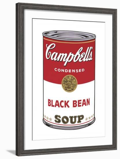 Campbell's Soup I: Black Bean, 1968-Andy Warhol-Framed Art Print