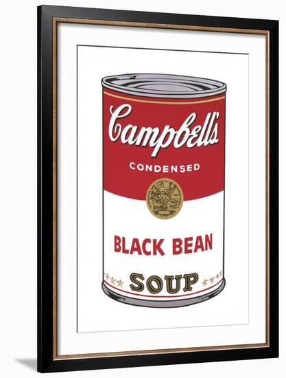 Campbell's Soup I: Black Bean, 1968-Andy Warhol-Framed Art Print