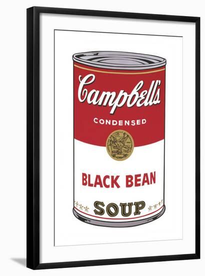 Campbell's Soup I: Black Bean, 1968-Andy Warhol-Framed Art Print