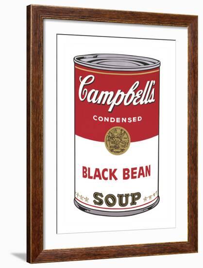 Campbell's Soup I: Black Bean, 1968-Andy Warhol-Framed Art Print