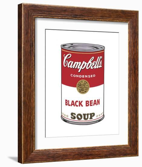Campbell's Soup I: Black Bean, 1968-Andy Warhol-Framed Art Print