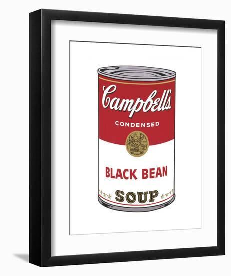 Campbell's Soup I: Black Bean, 1968-Andy Warhol-Framed Art Print