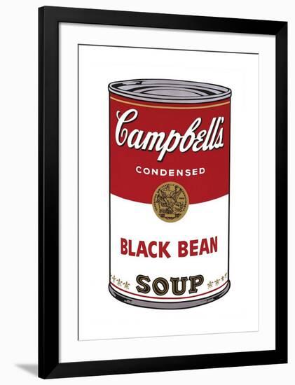 Campbell's Soup I: Black Bean, c.1968-Andy Warhol-Framed Giclee Print