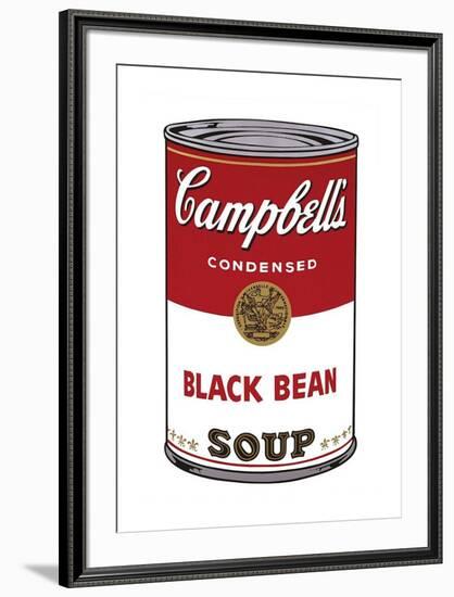 Campbell's Soup I: Black Bean, c.1968-Andy Warhol-Framed Giclee Print