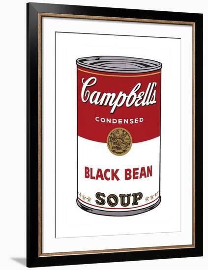 Campbell's Soup I: Black Bean, c.1968-Andy Warhol-Framed Giclee Print