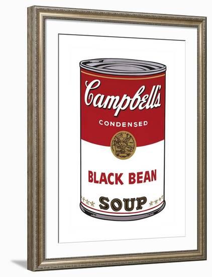 Campbell's Soup I: Black Bean, c.1968-Andy Warhol-Framed Giclee Print