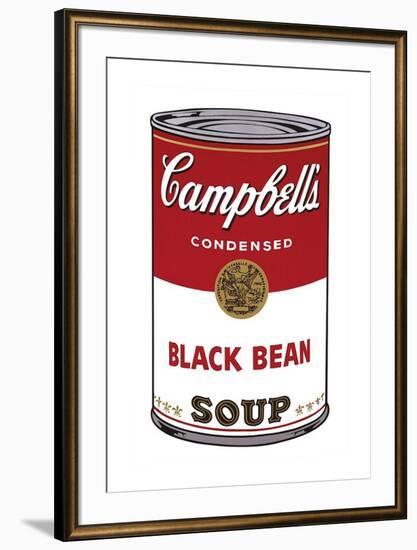 Campbell's Soup I: Black Bean, c.1968-Andy Warhol-Framed Giclee Print