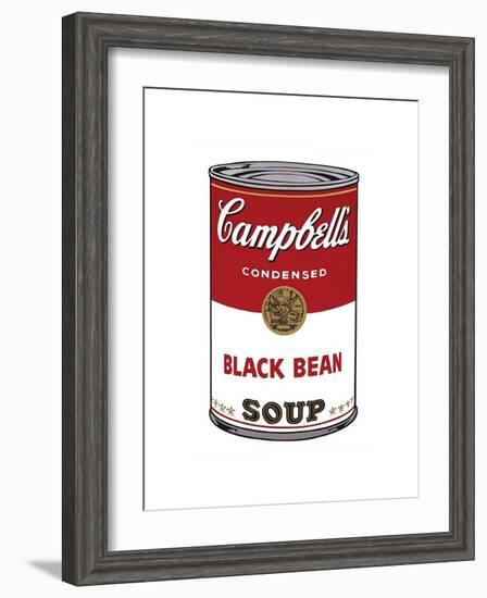 Campbell's Soup I: Black Bean, c.1968-Andy Warhol-Framed Giclee Print