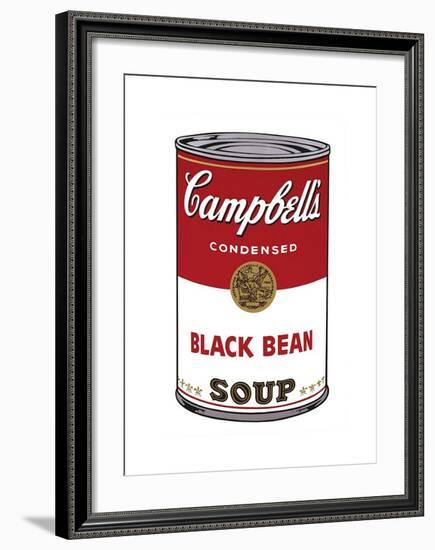 Campbell's Soup I: Black Bean, c.1968-Andy Warhol-Framed Giclee Print