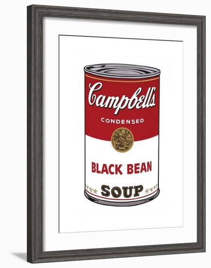 Campbell's Soup I: Black Bean, c.1968-Andy Warhol-Framed Giclee Print