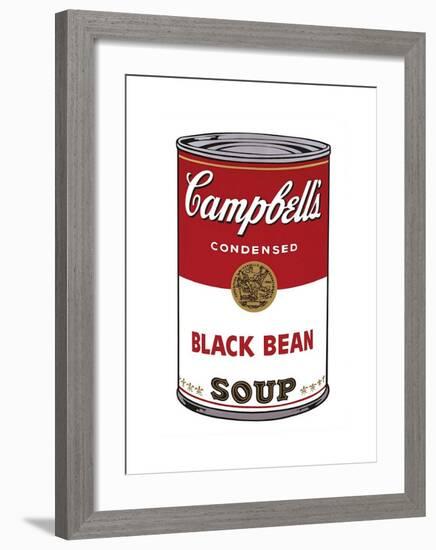 Campbell's Soup I: Black Bean, c.1968-Andy Warhol-Framed Giclee Print