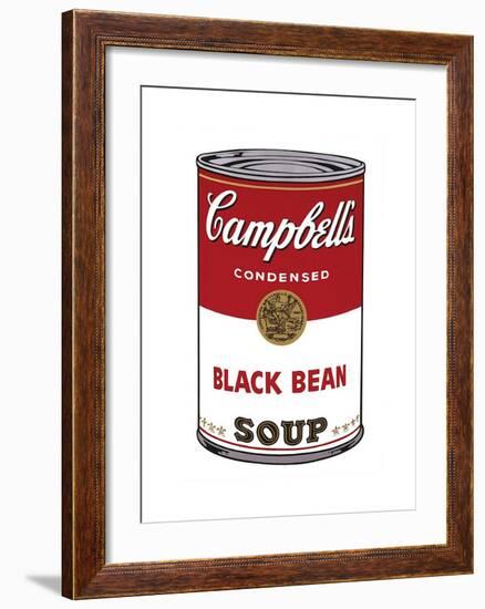 Campbell's Soup I: Black Bean, c.1968-Andy Warhol-Framed Giclee Print