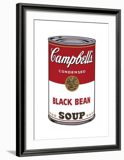 Campbell's Soup I: Black Bean, c.1968-Andy Warhol-Framed Giclee Print