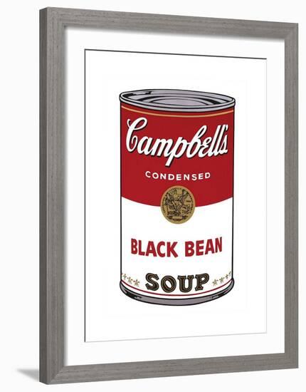 Campbell's Soup I: Black Bean, c.1968-Andy Warhol-Framed Giclee Print