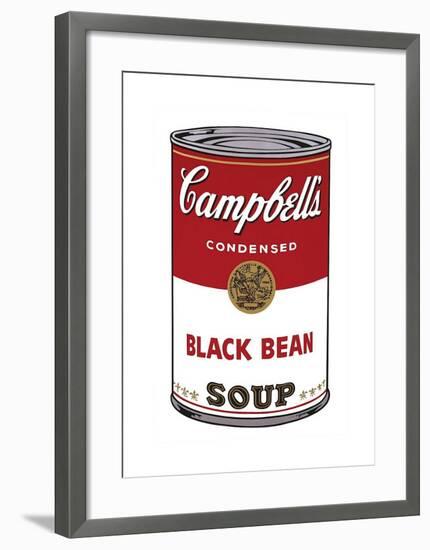 Campbell's Soup I: Black Bean, c.1968-Andy Warhol-Framed Giclee Print