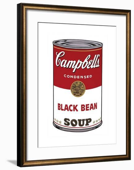 Campbell's Soup I: Black Bean, c.1968-Andy Warhol-Framed Giclee Print