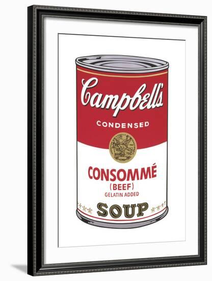 Campbell's Soup I: Consomme, 1968-Andy Warhol-Framed Art Print