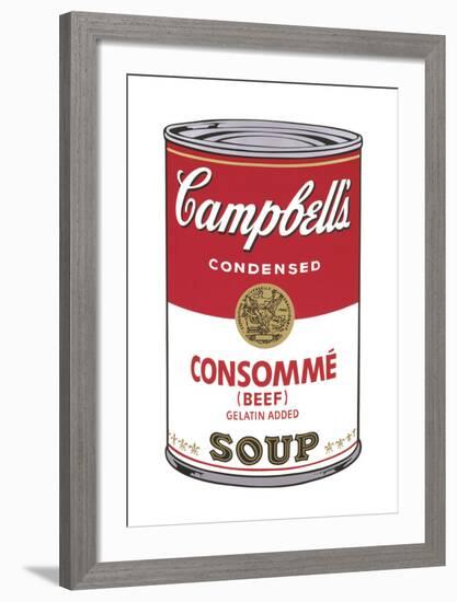 Campbell's Soup I: Consomme, 1968-Andy Warhol-Framed Art Print