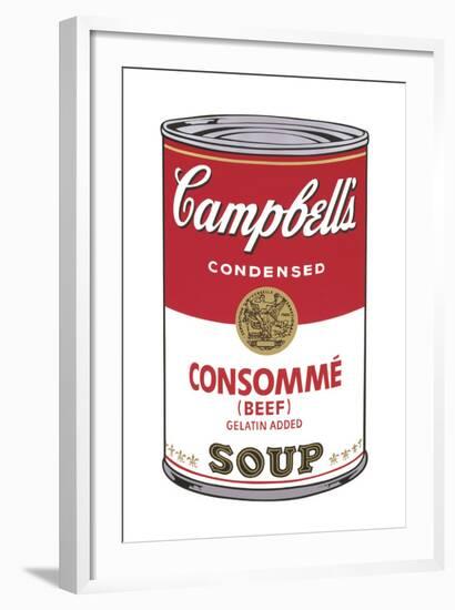 Campbell's Soup I: Consomme, 1968-Andy Warhol-Framed Art Print