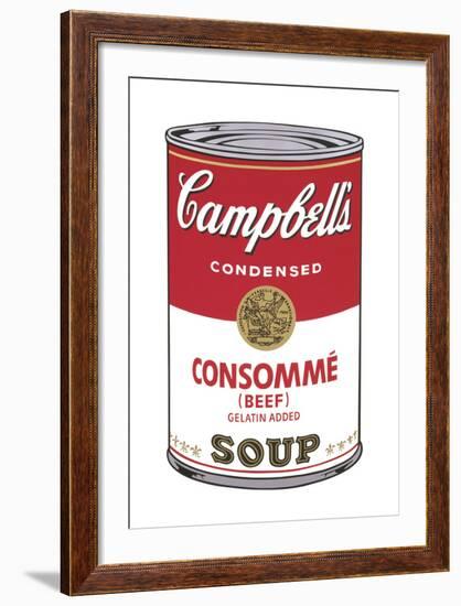 Campbell's Soup I: Consomme, 1968-Andy Warhol-Framed Art Print