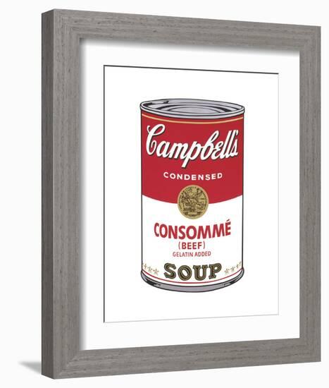 Campbell's Soup I: Consomme, 1968-Andy Warhol-Framed Art Print