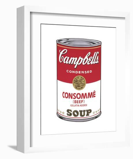 Campbell's Soup I: Consomme, 1968-Andy Warhol-Framed Art Print