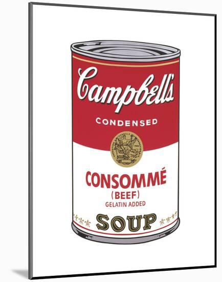 Campbell's Soup I: Consomme, 1968-Andy Warhol-Mounted Art Print