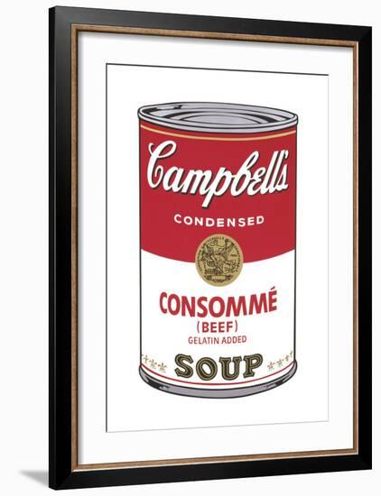 Campbell's Soup I: Consomme, 1968-Andy Warhol-Framed Art Print