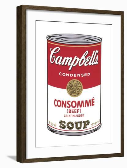 Campbell's Soup I: Consomme, 1968-Andy Warhol-Framed Art Print