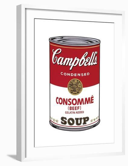 Campbell's Soup I: Consomme, c.1968-Andy Warhol-Framed Giclee Print