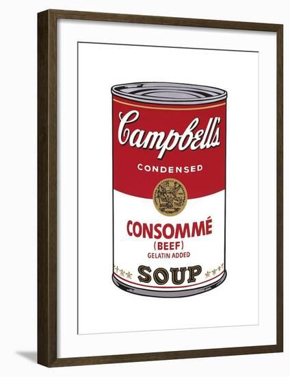 Campbell's Soup I: Consomme, c.1968-Andy Warhol-Framed Giclee Print