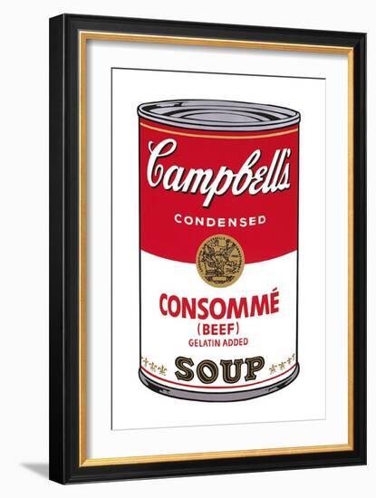 Campbell's Soup I: Consomme, c.1968-Andy Warhol-Framed Art Print