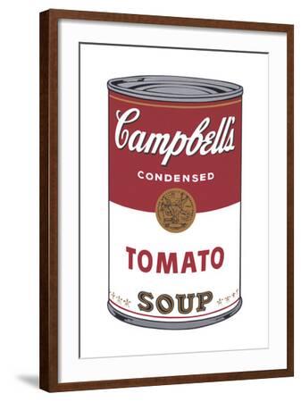 What six colors are on the classic campbell's soup label?
