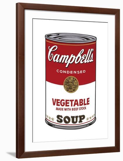 Campbell's Soup I: Vegetable, c.1968-Andy Warhol-Framed Giclee Print