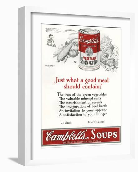 Campbells Soup Ad-null-Framed Photographic Print