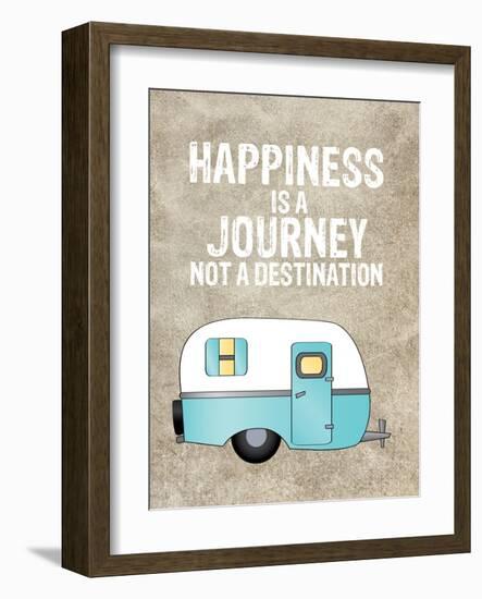 Camper Happiness Is Journey-Amy Brinkman-Framed Art Print