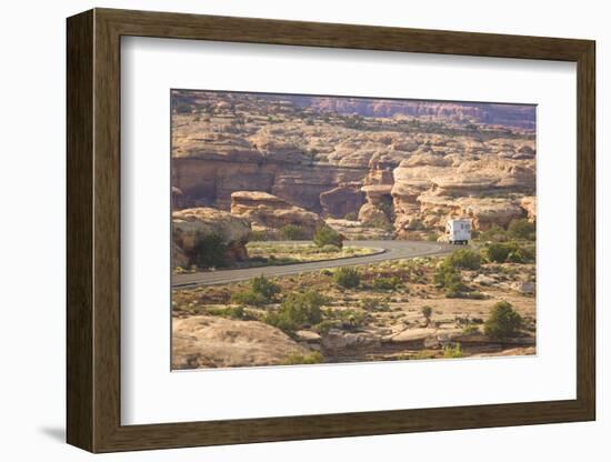 Camper on Highway-DLILLC-Framed Photographic Print