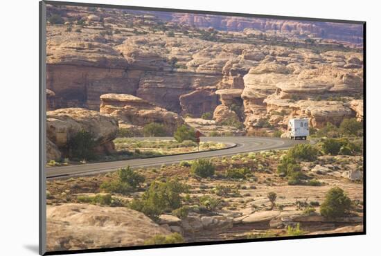 Camper on Highway-DLILLC-Mounted Photographic Print