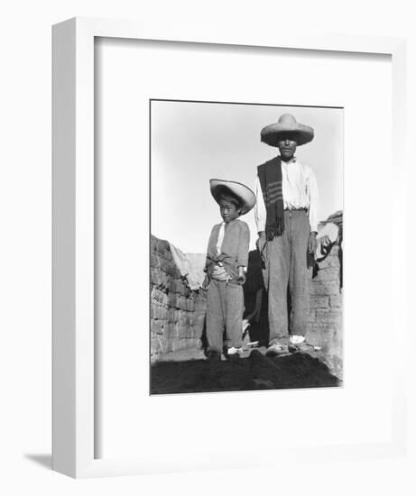 Campesino and Son, State of Veracruz, Mexico, 1927-Tina Modotti-Framed Giclee Print