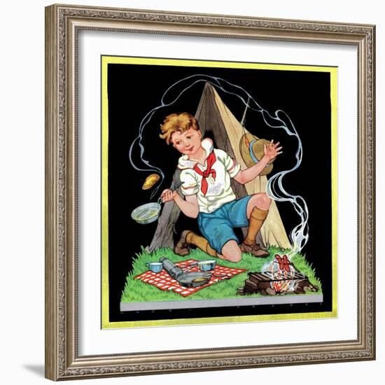 Campfire Cooking - Child Life-Hazel Frazee-Framed Giclee Print