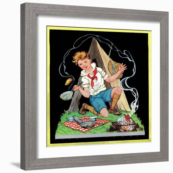 Campfire Cooking - Child Life-Hazel Frazee-Framed Giclee Print