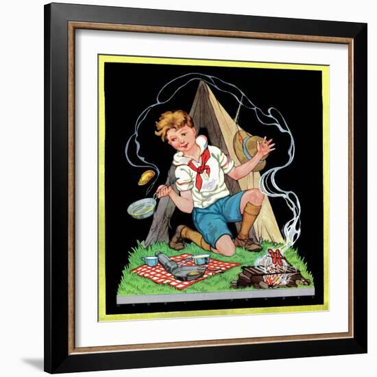 Campfire Cooking - Child Life-Hazel Frazee-Framed Giclee Print