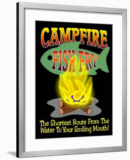 Campfire Fish Fry-Mark Frost-Framed Giclee Print