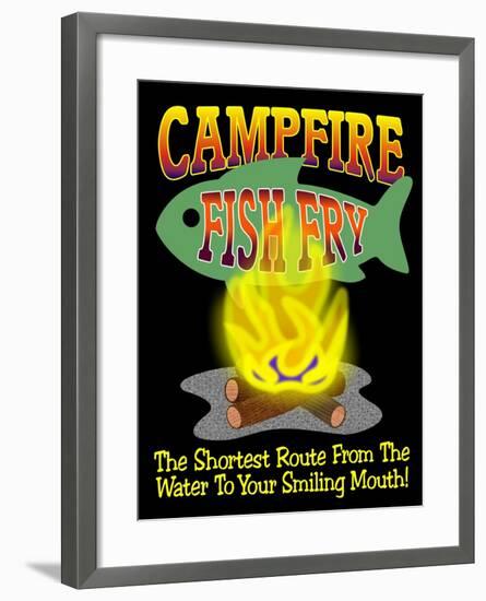 Campfire Fish Fry-Mark Frost-Framed Giclee Print