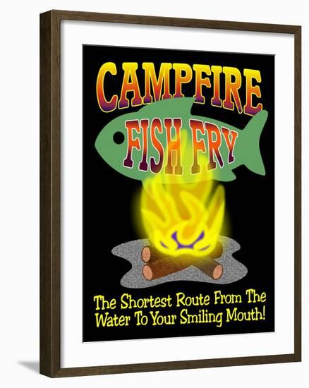 Campfire Fish Fry-Mark Frost-Framed Giclee Print