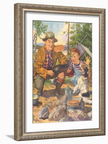 Campfire Flapjacks-null-Framed Art Print