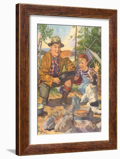 Campfire Flapjacks-null-Framed Art Print