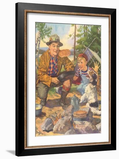 Campfire Flapjacks-null-Framed Art Print