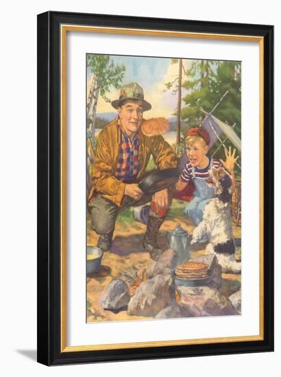 Campfire Flapjacks-null-Framed Art Print