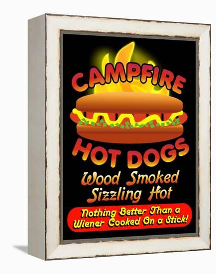 Campfire Hot Dogs-Mark Frost-Framed Premier Image Canvas